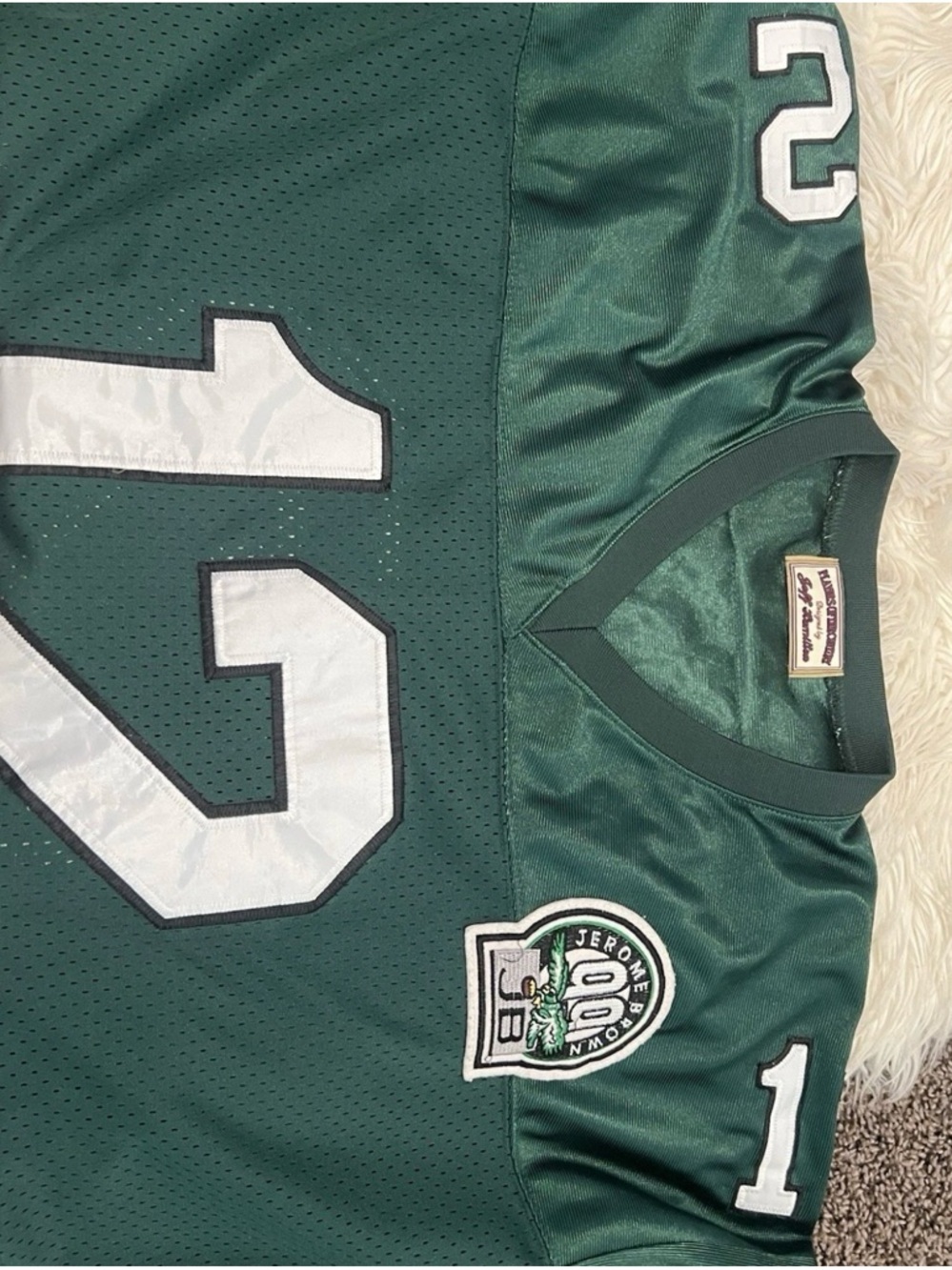 Philadelphia Eagles Green #12 Football Jersey - Picture 4 of 4